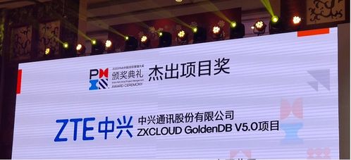 中興通訊GoldenDB榮膺2020年P(guān)MI中國項(xiàng)目管理大獎，通訊產(chǎn)品研發(fā)再創(chuàng)佳績